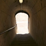 A l'intérieur de la digue