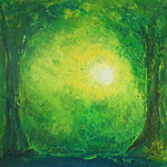 Im Land der grünen  Fee,  70x 70cm                Fr: 500.-