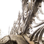Iron ornaments on the western portal