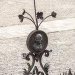Iron ornaments on the western portal