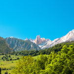 Mountain limestone peak Naranjo de Bulnes, Picos de Europa National Park
