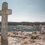 View down to Muxía harbour