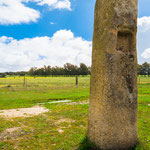 Roman milestone on the way to Aldea del Cano