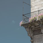 Balcony of Parador Hotel on Obradoiro square