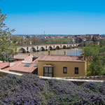 View down to the Roman bridge