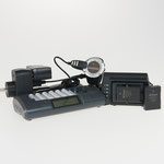 Power implements: Multiple plug for chargers as camera, flash, watch, etc.