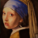 Van Vermeer Mächen mit PerlenOhrring