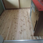 無垢材「音響熟成木材うづくりの床」張替