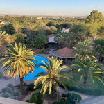 Blick aus dem Hotelfenster auf Windhoek