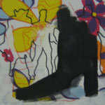 GLORY FOR THE ARTIST (serie of 21pieces) 20x20cm Acrylic & markers on fabric 2007