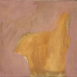 Eva Hradil "gelbes T-Shirt" Eitempera auf Leinwand 30 x 33 cm