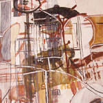 Eva Hradil "Wien II" 2010, Eitempera auf Leinwand, 150 x 130 cm