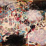 Eva Hradil "strömen und schweben" 2016, Eitempera auf Leinwand, 50 x 60 cm