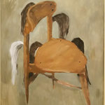 Eva Hradil "Rossschwanzsessel" 2020, Eitempera auf Halbkreidegrund auf LW, 90 x 80 cm