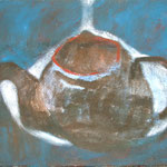 SOLD Eva Hradil "Meereskanne" Öl auf Leinwand 32 x 42 cm