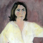 Eva Hradil "SP mit Mutter's Mund", 1999, 90 x 80 cm