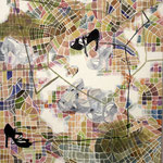 Eva Hradil "Wege finden" Eitempera auf Halbkreidegrund auf Leinwand 130 x 110 cm