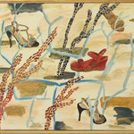 Eva Hradil "Diving" 2019 Eitempera auf Halbkreidegrund auf LW, 80 x 90 cm