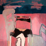 SOLD, Eva Hradil "versteckt" Öl und Eitempera auf Halbkreidegrund auf Leinwand, 140 x 130 cm