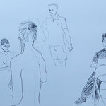 Eva Hradil, Aktzeichnung 2025, 42 x 59,4 cm, Bleistift auf Papier