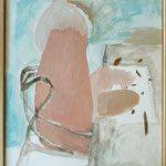 Eva Hradil "Sessel-Es" 2020, Eitempera auf Halbkreidegrund auf Leinwand, 50 x 45 cm