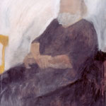 Eva Hradil, "Otto Lorenz" 2003, Öl auf LW, 150 x 130 cm, aus der Diplomarbeit "an- und abwesende Modelle"