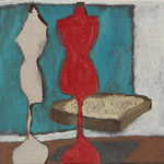 SOLD Eva Hradil "heute trage ich Salz und Pfeffer" 2018, 30 x 33 cm