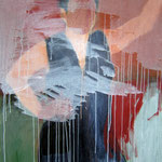 Eva Hradil "SP während Männerlandschaften", 90 x 80 cm