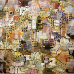 SOLD Eva Hradil "Der Sammler"und/oder "Die Königin" Eitempera und Papier auf Molino, 130x 140 cm