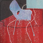 Eva Hradil "Verbundenheit II", Eitempera auf Halbkreidegrund auf Leinwand, 130 x 110 cm