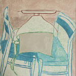 SOLD Eva Hradil "Abstand & Nähe" Eitempera auf Leinwand, 90 x 80 cm