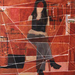Eva Hradil "Lichteinfall wie bei Vermeer" Öl auf Leinwand 140 x 130 cm