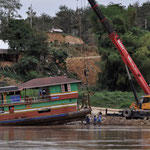 Bootswerkstatt am Mekong