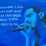 Dave Gahan (DM) - Acyl auf Leinwand