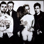 Depeche Mode - Abtönfarbe auf Tapete 1x1 m