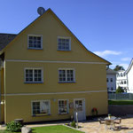 Der Eingang zur Pension