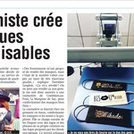 Partenariat avec une graphiste de la région pour la confection de masques - Avril 2020