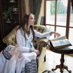 Ensemble de la marié (veste traine, corset et jupe)