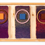 THREE WRAPRUBBERS | 2022 | wool, twine, rubber 35*66*6 cm 