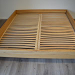 Mod. SWING in Kernbuche, 180 x 200 cm, mit Roll-Roste,  ohne Lehne