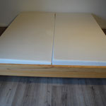 Mod. SWING in Kernbuche, 180 x 200 cm, ohne Lehne