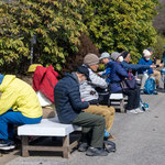 さいたま市園芸植物園で昼食をとる