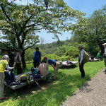 平山城趾公園での休憩のひととき