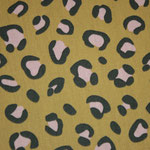 besch. Baumwolle: Poppy Fabrics - Leo - Animal - senf