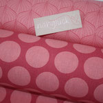 Baumwolle AU Maison - OBEN: Design: Alli - Farbe: raspberry / peachy pink  UNTEN: Design: Super Dots - Farbe:  raspberry / peachy pink 