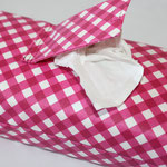 Design: Karo pink / weiß