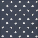 Baumwolle: Au Maison - Design: STAR Big - Sterne Big - Farbe: midnight blue (dunkelblau) 