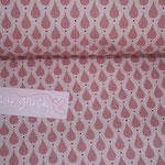 Baumwolle - AU Maison - Design: Teardrops - Farbe: canyon rose - AUSVERKAUFT