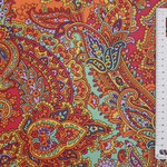 besch. Baumwolle (Acryl) - Barock / Paisley - orange, mint ... 