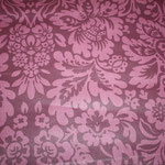besch. Baumwolle (Acryl) - Nika aubergine - Blumenornamente 
